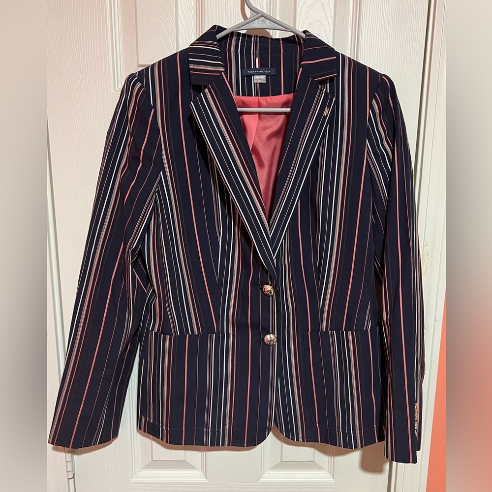 Tommy Hilfiger Women’s Striped Blazer in a size 8